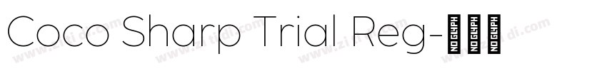 Coco Sharp Trial Reg字体转换